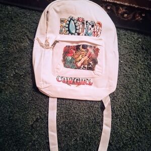White Cowgirl Backpack